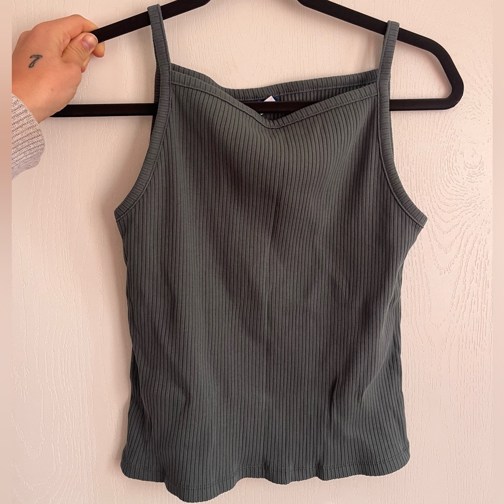 Old Navy, square neck ribbed tank top